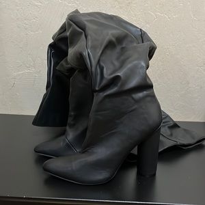 Knee High Boots 7.5 Black